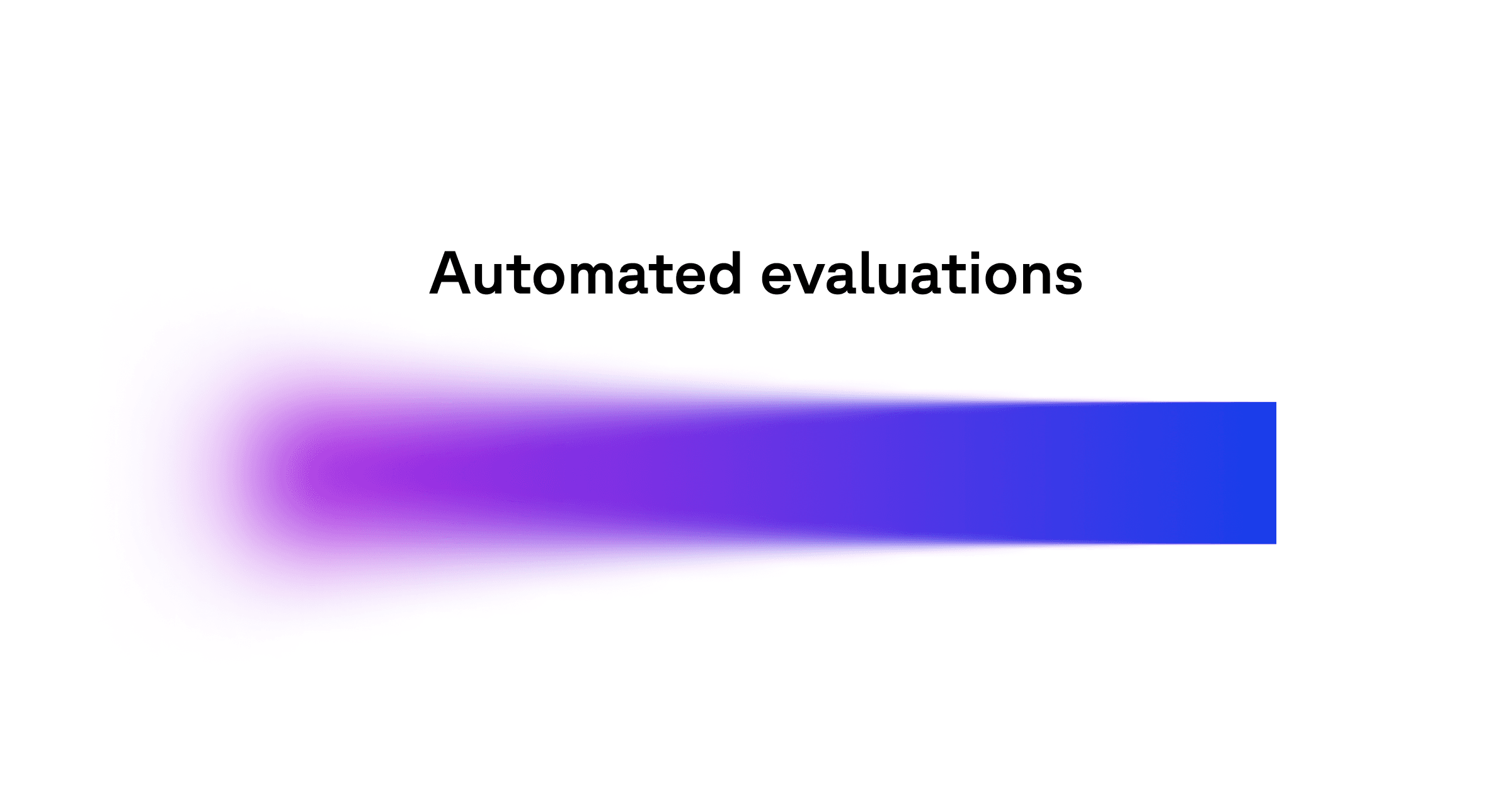 Getting started with automated evaluations (Header Image): A rocketship taking off into AI enlightenment